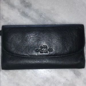 Soft leather trifold wallet